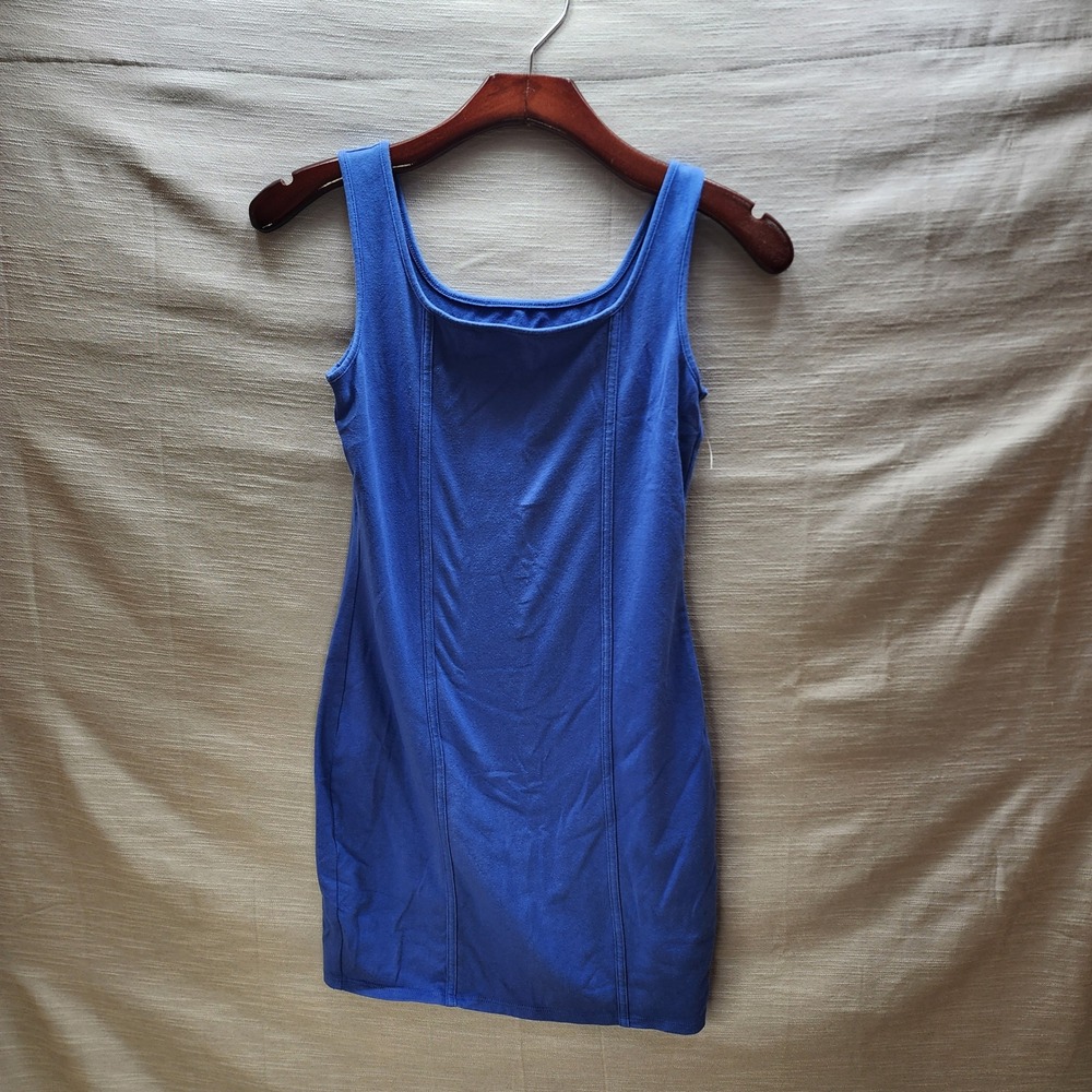 Wild Fable Womens Blue Sleeveless Seamed Bodycon Mini Dress Size M